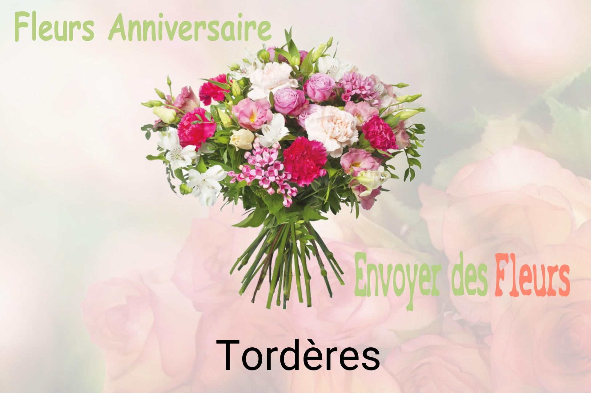 Bouquet de fleurs d’anniversaire livré à Tordères