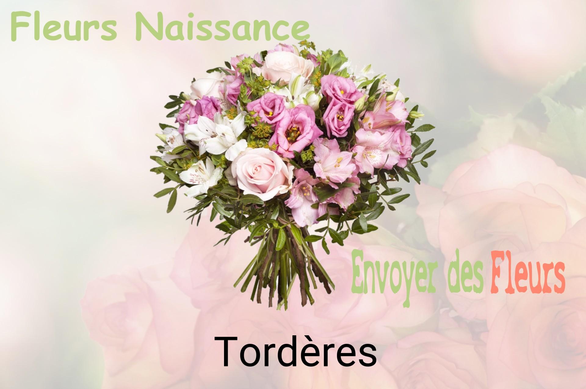 Bouquet de fleurs de naissance livré à Tordères